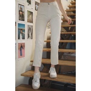 Brandy Melville white cargo pants